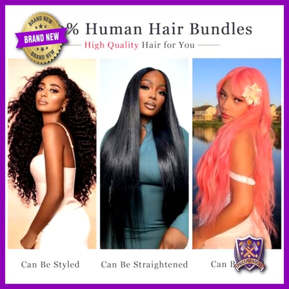Brazilian Body Wave Human Hair Bundles 20-26 Inch Virgin Hair Extensions